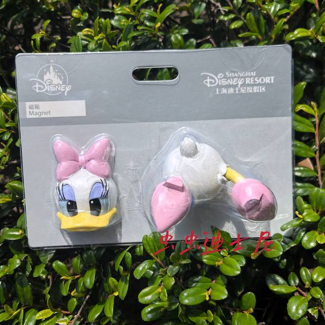 Shanghai Disneyland Domestic Purchasing Agent: Donald Duck and Daisy Duck 3D Refrigerator Magnets