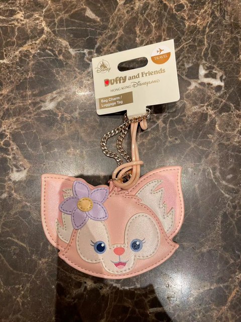 Hong Kong Disneyland Duffy Shelliemay Linabell Olu Luggage Tag Mirror Portable Carry-On Accessory