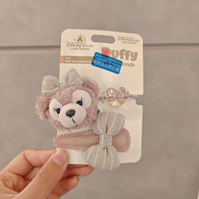 Shanghai Disney Domestic Purchasing Duffy Shirley Rose Coqi Ann Lingna Belle Rubber Band Hair Accessories Hair Tie