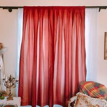 Clearance sale vintage American finished double shading pole curtain bedroom balcony accent style homestay Inn