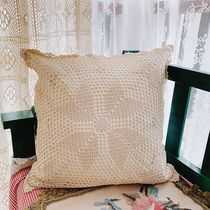 Promotion of foreign trade export European style pastoral cotton handmade crochet sofa living room pillow cushion cushion cushion cover without core