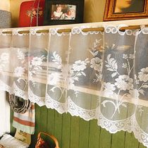 Japanese Korean ins Wind lace small curtain half curtain curtain coffee curtain curtain window curtain