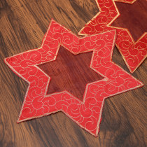 Clearance promotion foreign trade European aesthetic embroidery mesh gold thread decorative placemat plate mat tea tray vase mat cover towel