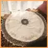 Vintage style French pastoral pure cotton handmade crochet lace embroidery Round table cloth Coffee table cloth Air conditioning bed cabinet cover towel