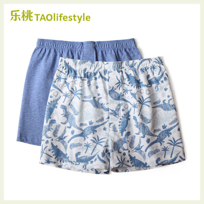 乐桃有机棉青少年儿童四角内裤