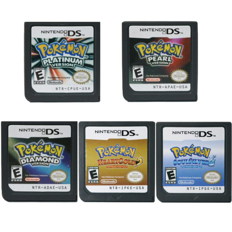 Nds Game Card Pokémon Game Us Version Eu Version Platinum/Pearl/Diamond/Gold Heart/Silver