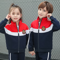 Primary school uniform set Spring and Autumn three or two sets of childrens sportswear class clothes graduation uniform kindergarten Garden clothing Spring