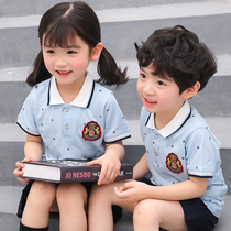 Kindergarten garden clothes summer short sleeve College English style primary and secondary school uniforms childrens sportswear class clothes summer