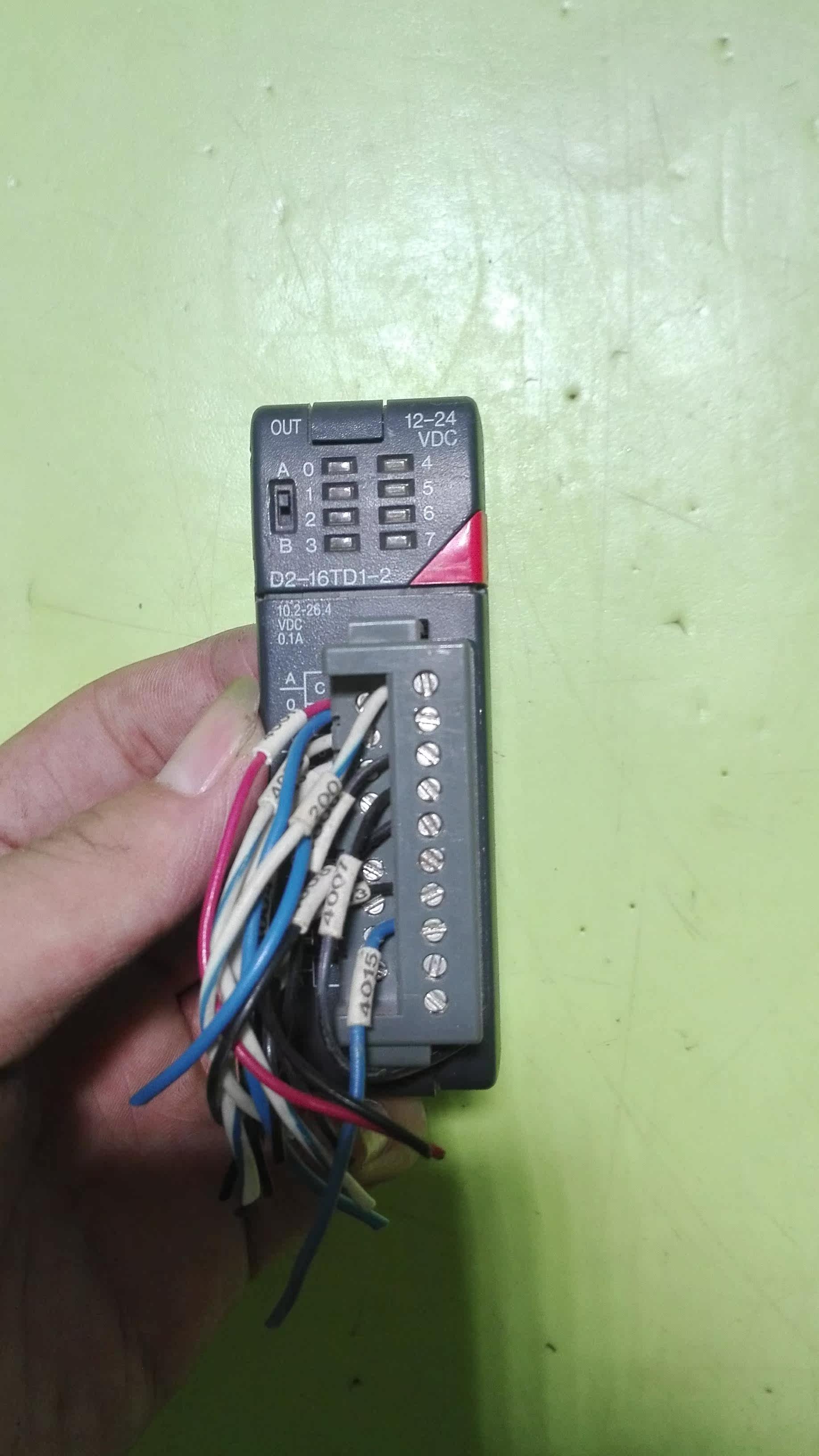 The light of the D2-16TD1-2 module light