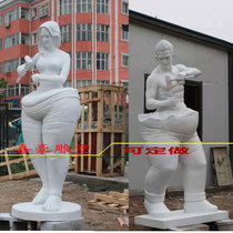 Customized glass fiber reinforced plastic imitation stone sculptures carvings self-reshaping self-sculpting fitness gym ornaments carvings self-resin