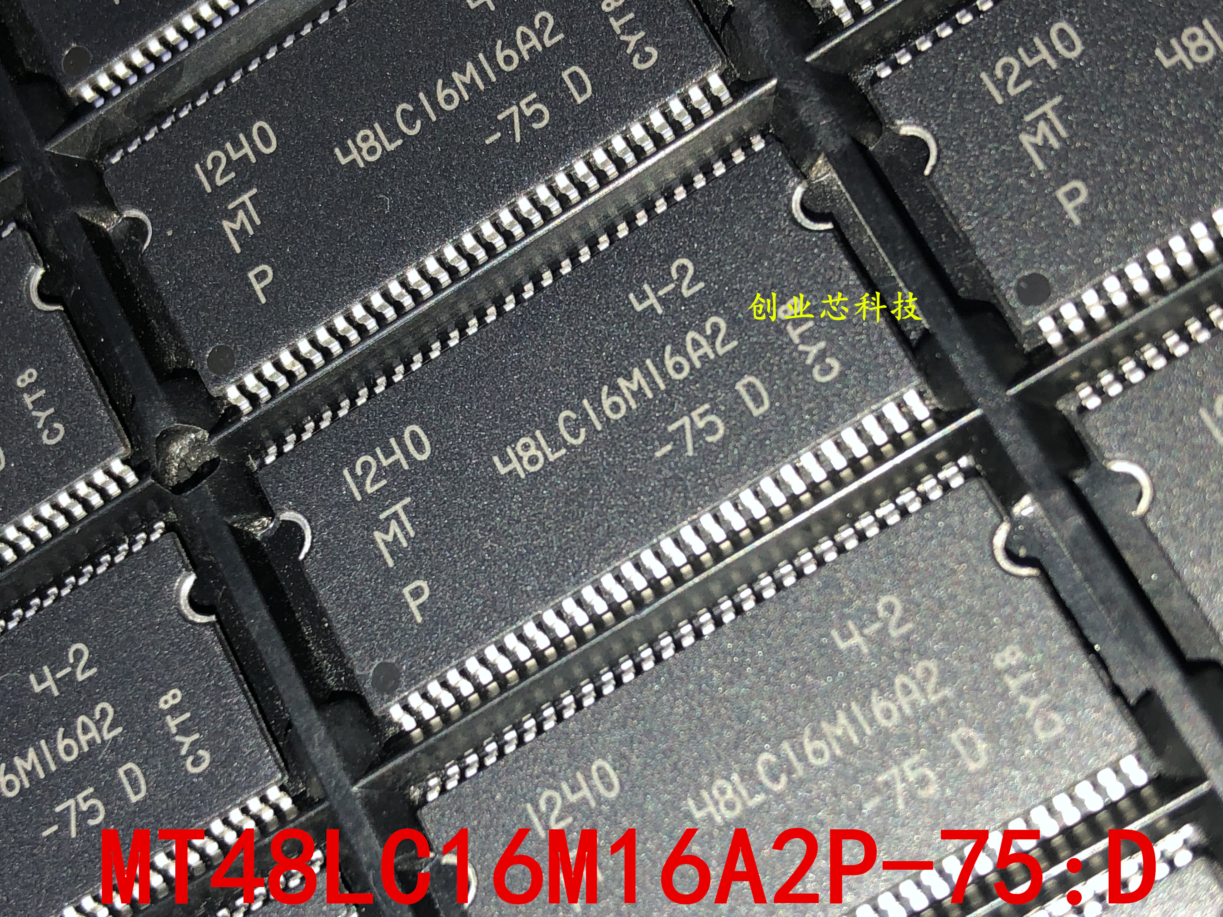 Import of a brand new original chip MT48LC16M16A2P-75IT:D a lot of spot
