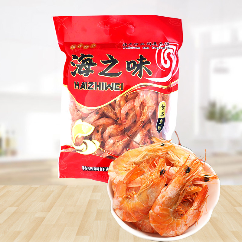 Wenzhou specialty Ruirong grilled shrimp ready-to-eat dried shrimp grilled shrimp 500 grams gift bag ready-to-eat dried shrimp snacks seafood