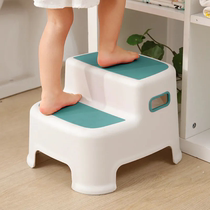 Staircase Household 2-step Steps Tap High-Lower Stool Chair Two-Used Kitchen Stool Wash Bench Two-Step