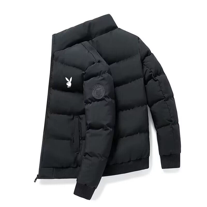 Demi-season warm down jacket with down