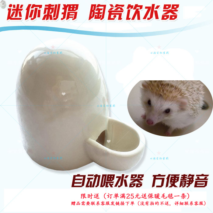 Ceramic Small Pet Automatic Drinker Hamster Golden Silk Bear Silent Drinker Water Feeder Mini Hedgehog Kettle
