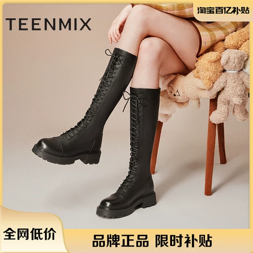 Martens, флисовые высокие сапоги на платформе, зимние высокие ботинки