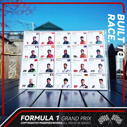 F1 시그니처 에디션 F1 상하이 스테이션 Hamilton Verstappen Zhou Guanyu 시그니처 에디션 아크릴 케이스