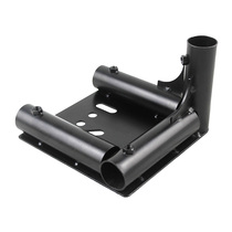 Lean tube turnover truck heavy-duty flat caster mounting base Black integral sheet metal welding base accessories