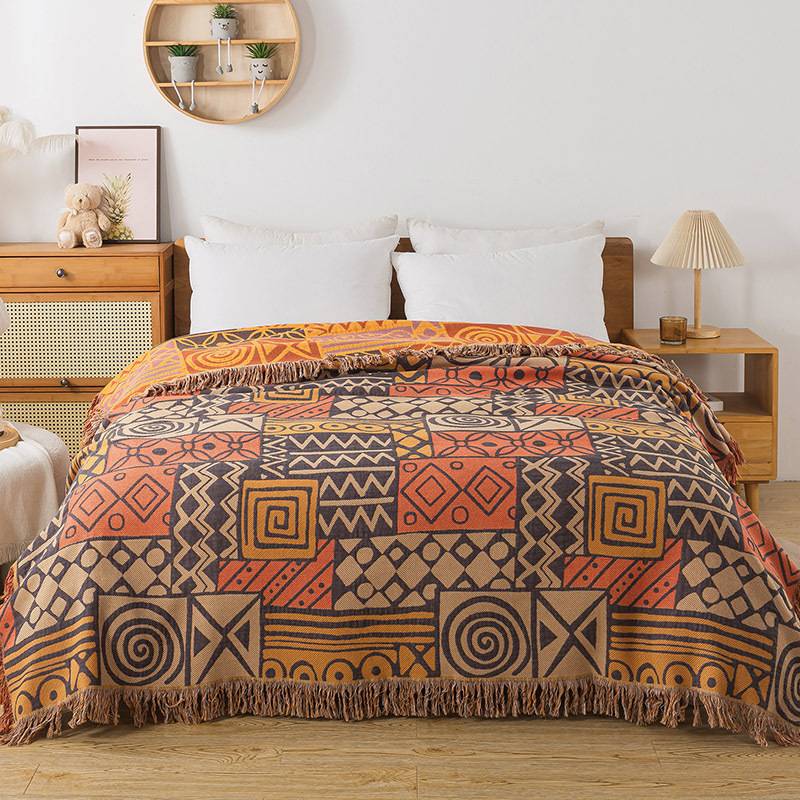 Four-Layer Pure Cotton Gauze Towel Blanket for Home Use, Bohemian Style Tassel Blanket, Sofa Towel, Summer Multi-Functional Gauze Blanket Four-Layer Pure Cotton Gauze Towel Blanket for Home Use, Bohemian Style Tassel Blanket, Sofa Towel, Summer Multi-Functional Gauze Blanket