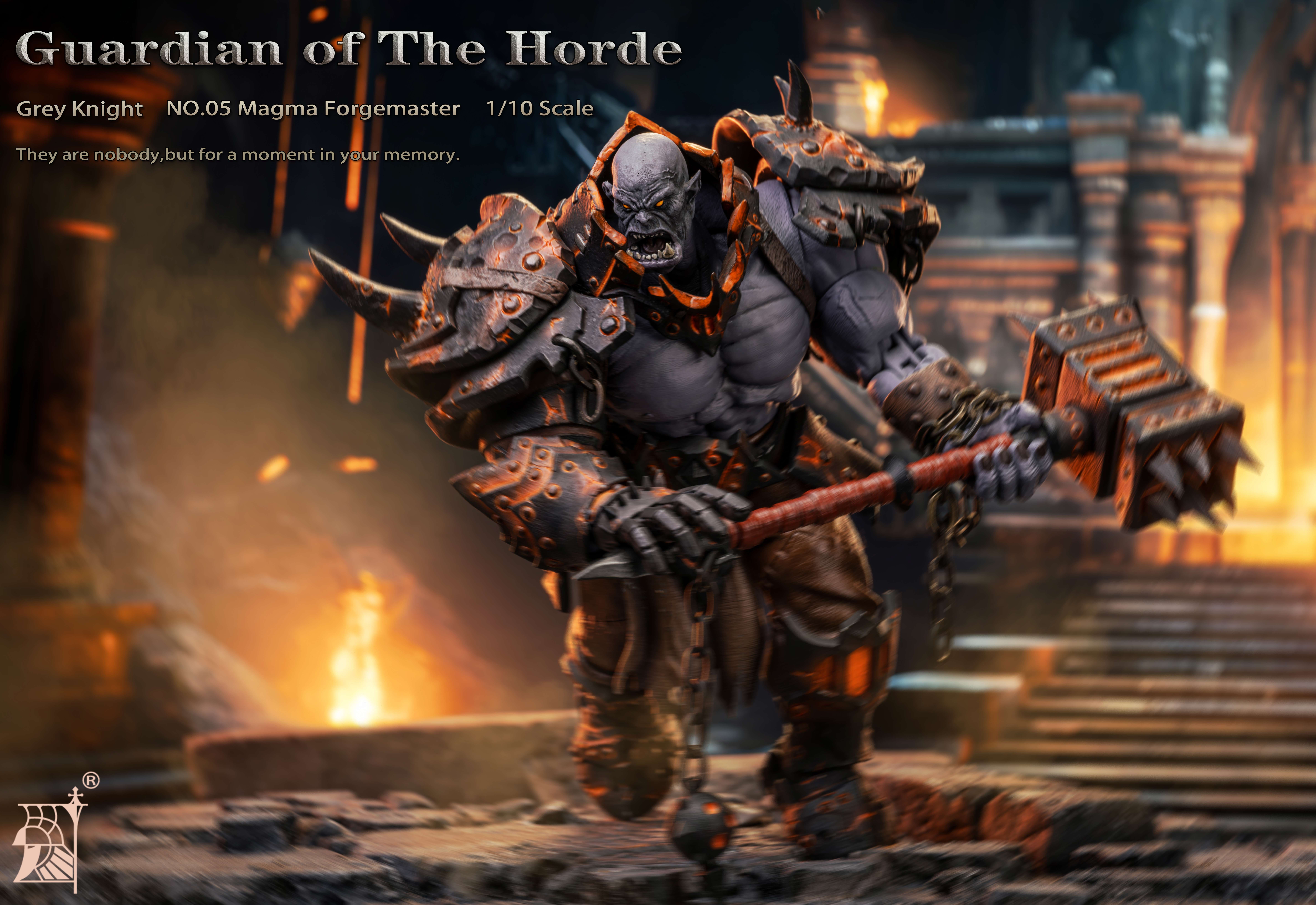 Mithril Action Guardian of the Horde No.05 Magma Forgemaster Barbarian Orcs 6" - Picture 3 of 10