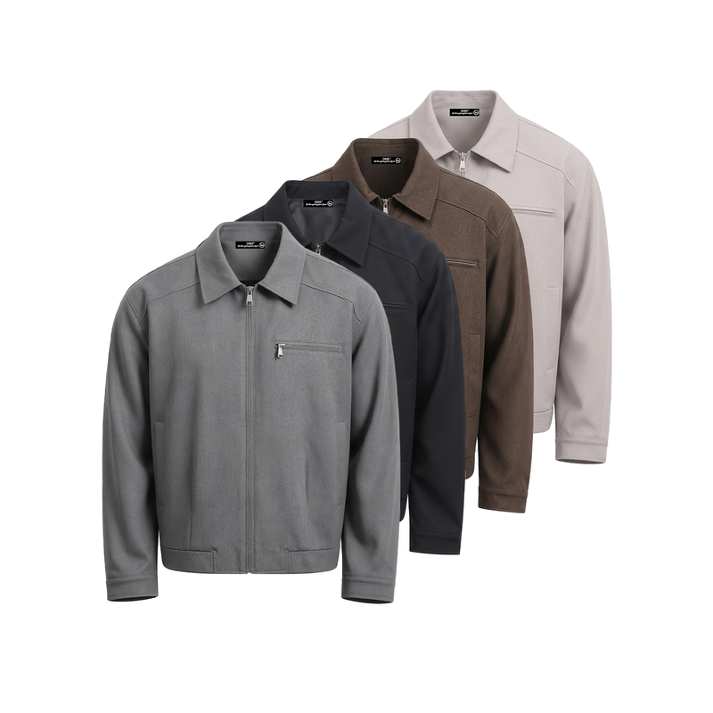 Dehz26Aw Harrington Lapel Jacket Cleanfit Autumn New Short Wide Retro Casual Coat Top Trendy Dehz26Aw Harrington Lapel Jacket Cleanfit Autumn New Short Wide Retro Casual Coat Top Trendy