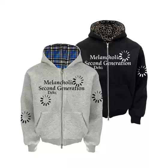 Dehz25Fwv.03'Cleanfit Short Wide 450g Heavyweight Direct Spray Cardigan Autumn and Winter Jacket Unisex