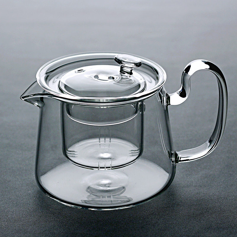 Heat Resistant Thickened Full Glass Bubble Teapot Mini Cook Tea Maker Black Crystal Furnace High Temperature Resistant Heating Kung Fu Tea Set