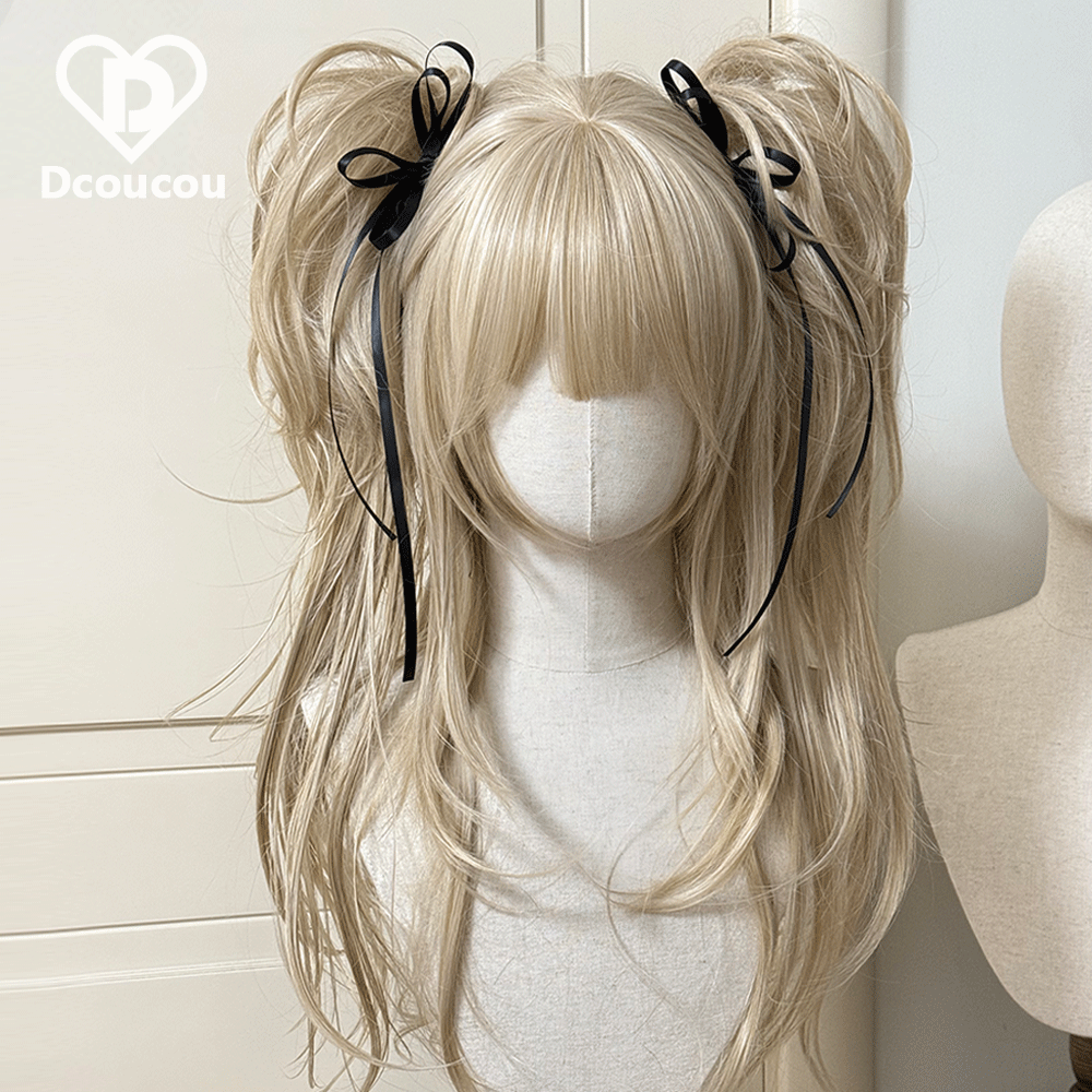 Qilixing|70cm слоистые LOLITA двойные хвостики|искусственные волосы|Dcoucou Douhuajia