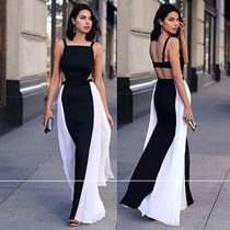 The 2020 summer new condole belt backless dress skirt