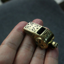 Pure copper tiger head treble referee whistle force police whistle Children Outdoor survival metal copper whistle high-grade gift whistle