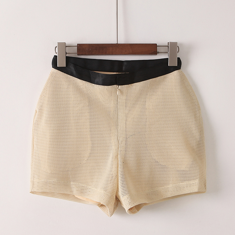 Hui Yi Ge mùa hè quần short eo cao Hàn Quốc thể thao quần short lưới mỏng chân rộng quần phụ nữ quần shop quần áo nữ gần đây