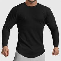 Muscle kid sports long sleeve T-shirt fitness clothes autumn stretch sweater bottoming top round neck training t practice tights