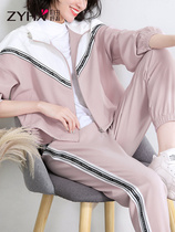 Free breathing cool girl outfit handsome sports suit 2019 new autumn casual two-piece loose Korean version