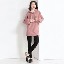 Free breathing winter new 2019 thickened cashmere cashmere fashion casual foot-closing autumn pants medium-length sweater cover