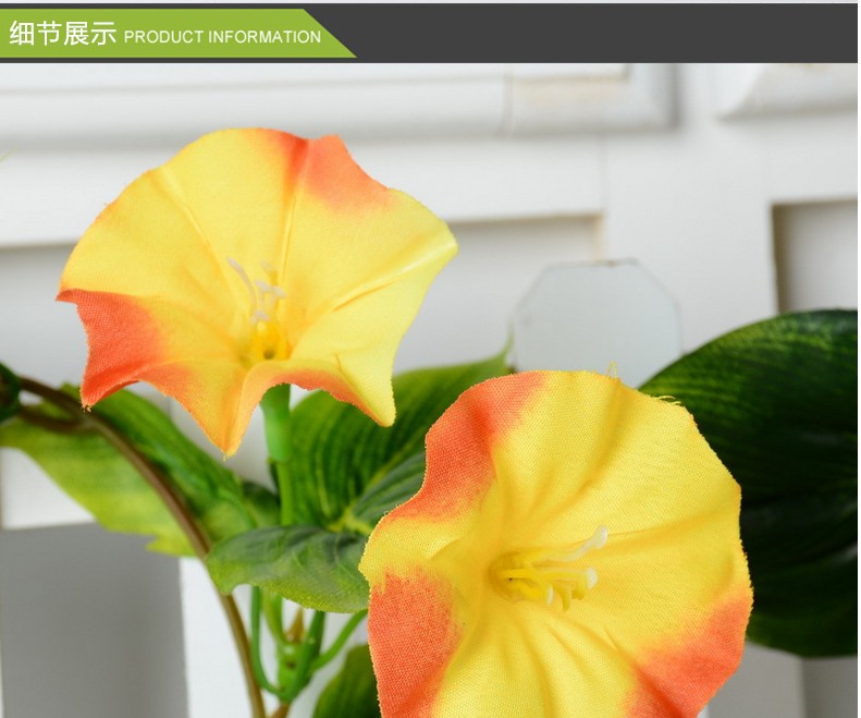 Mô phỏng Morning Glory Petunia Nhựa Hoa giả Cây mây trang trí Cây nho 假 - Hoa nhân tạo / Cây / Trái cây hoa ly giả