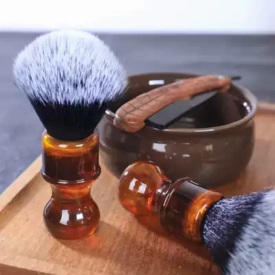 Power this material shave foam soft brush epoxy nylon hair shaved brush shaving soap bubble non-badger hair brush