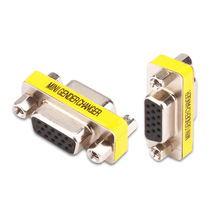 VGA female to female adapter DB15 hole to hole VGA cable extension monitor connector 15-pin connector