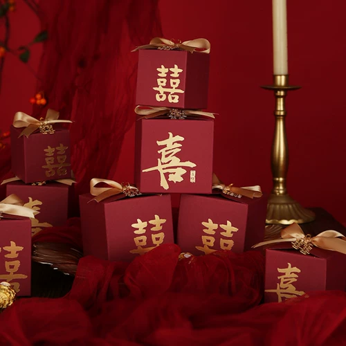 Свадебная коробка конфет, свадебная коробка конфет, креативная коробка, свадебный практичный подарок большого размера в китайском стиле, новая свадебная коробка