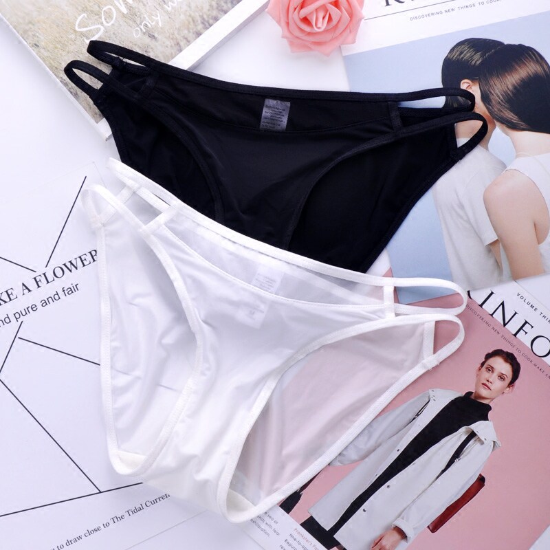 Summer ladies minimalist comfort girls Breathable Women Briefs Sexy Briefs Women's Ice Silk Triangle Women's Underwear Cotton Crotch