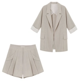 Весенний ретро комплект, пиджак классического кроя, коллекция 2021