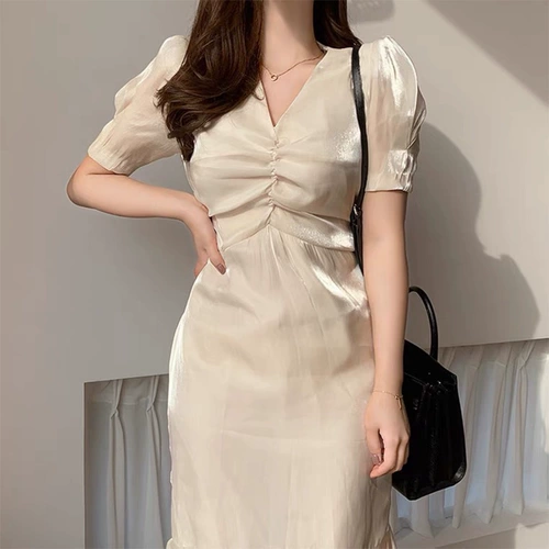 Летняя небольшая юбка, платье, 2021 года, французский стиль, облегающий крой