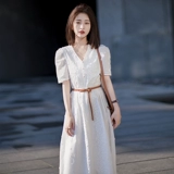 Летняя одежда, элитная элегантная дизайнерская юбка, белое кружевное платье, коллекция 2022