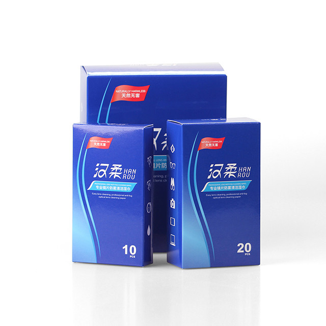 Hanrou professional anti-fog mirror paper glasses cleaning wipes disposable mobile phone screen camera microscope wipes