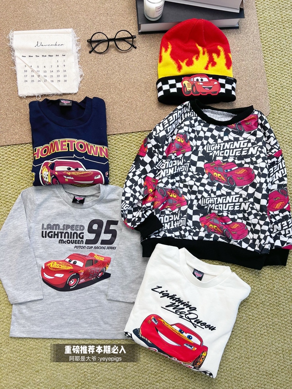 Japanese D95 Racing Mcqueen Autumn and Winter Series Sweatshirt Collection for Men and Women