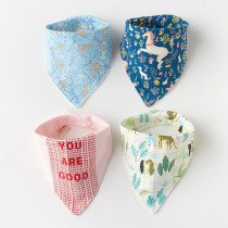 Slip towel cotton baby baby triangle towel newborn baby triangle mouth towel children bib waterproof boy girl