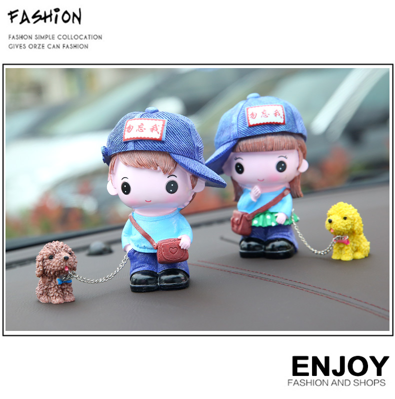 Cặp đôi Mạnh Mạnh cung cấp xe trang trí xe hơi nam cao cấp nam tính và phụ nữ thời trang mới phụ kiện xe hơi trang trí taplo xe hơi