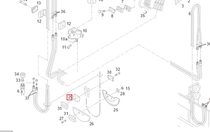 Linde forklift parts 0009550847 clamping block adapted to the new original linde multi-series forklift trucks
