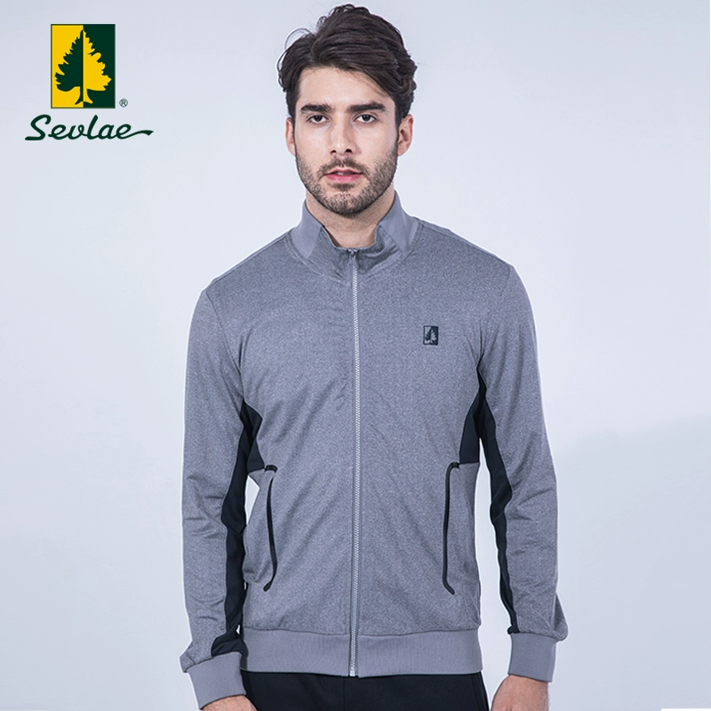 Counter chính hãng SEVLAE Saint Frye mùa xuân và mùa hè áo khoác thể thao nam dệt kim giản dị - Cardigan