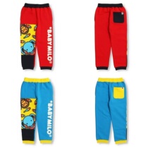 (special price domestic spot) Snow national sauce bape childrens clothing circus plus suede elephant closets long pants