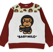 (special price domestic spot) Snow national sauce bape boy clothing Milo eat hamburger headsets 9-18